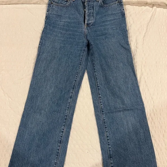 Denim Forum Blue Flare Jeans - Picture 2 of 4